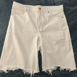 Express denim long shorts